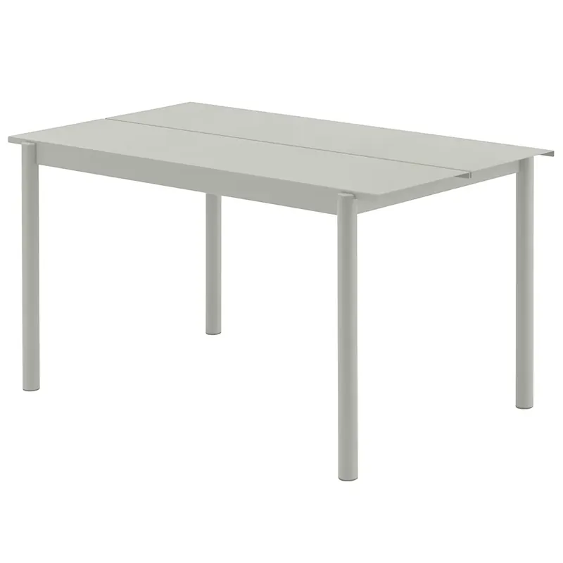 Bästa pris Linear Steel Matbord 140X75 cm Grey